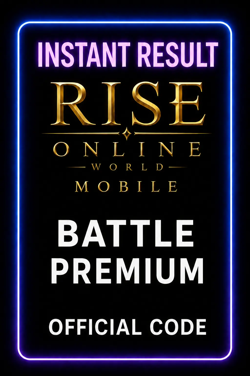 Rise Online World Mobile Battle Premium