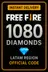 Código de 1080 Diamantes de Free Fire (LATAM)