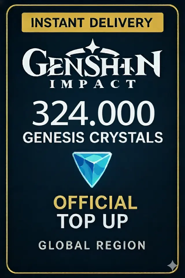 Genshin Impact 324.000 Cristales de Génesis Recarga