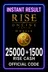 Rise Online World Mobile 25000 + 1500 Rise Cash