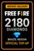 Free Fire 2180 Diamonds Top-Up (Brazil)