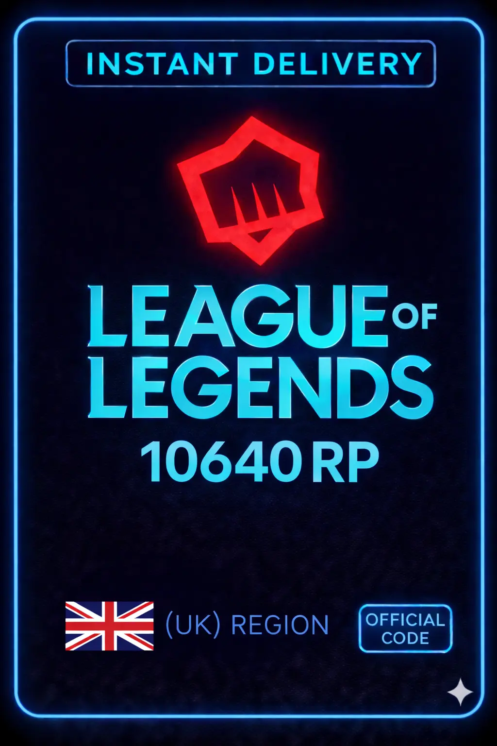 Riot Points - 10640 RP (UK)