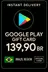 Google Play Gift Card - Brasil BR 139.90