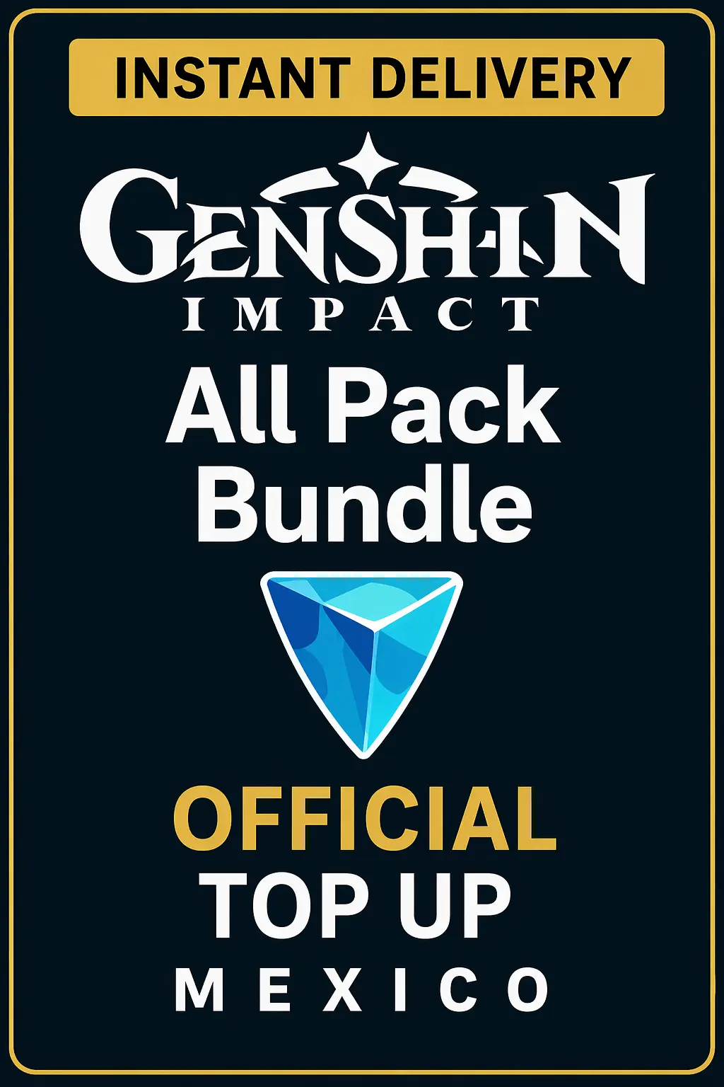 Genshin Impact All Pack Genesis Crystals Top Up (Mexico)