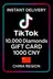 TikTok - Douyin 10.000 Diamonds Gift Card 1000 CNY