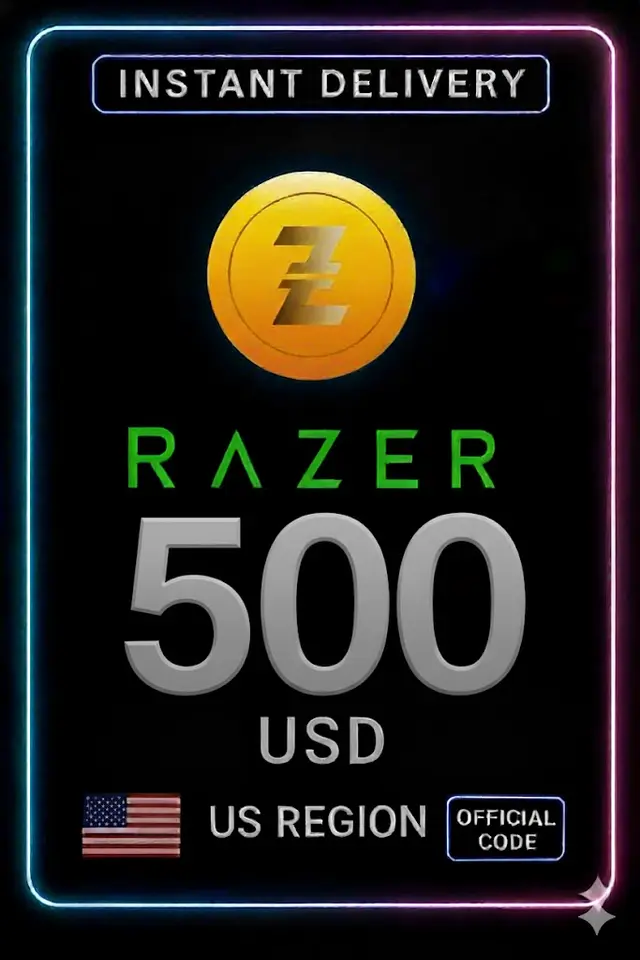 Razer Gold 500$ US Gift Card
