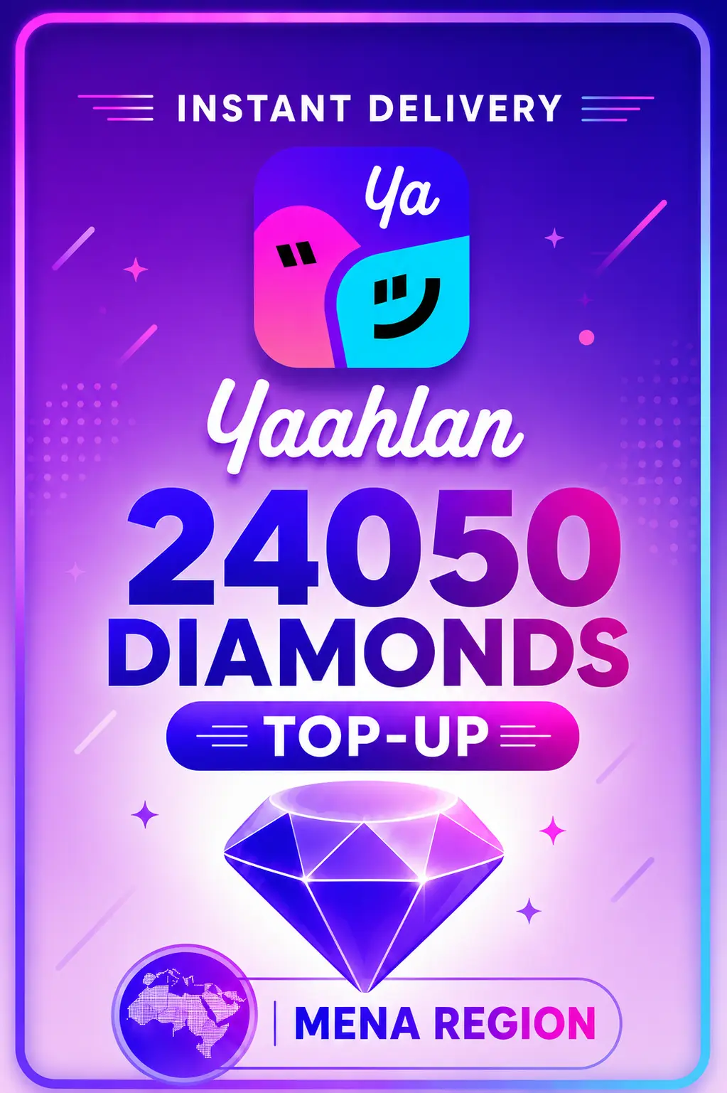 Yaahlan - 24050 Diamonds Top-Up (MENA)