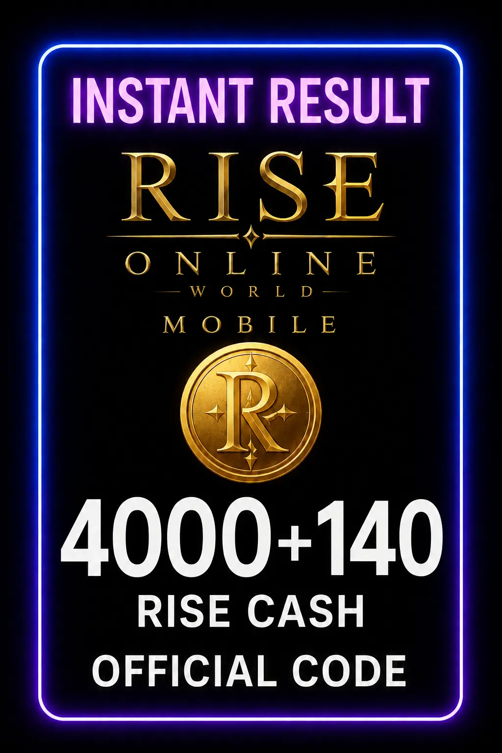 Rise Online World Mobile 4000 + 140 Rise Cash