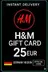 H&M Сыйлық карталары - 25 EUR