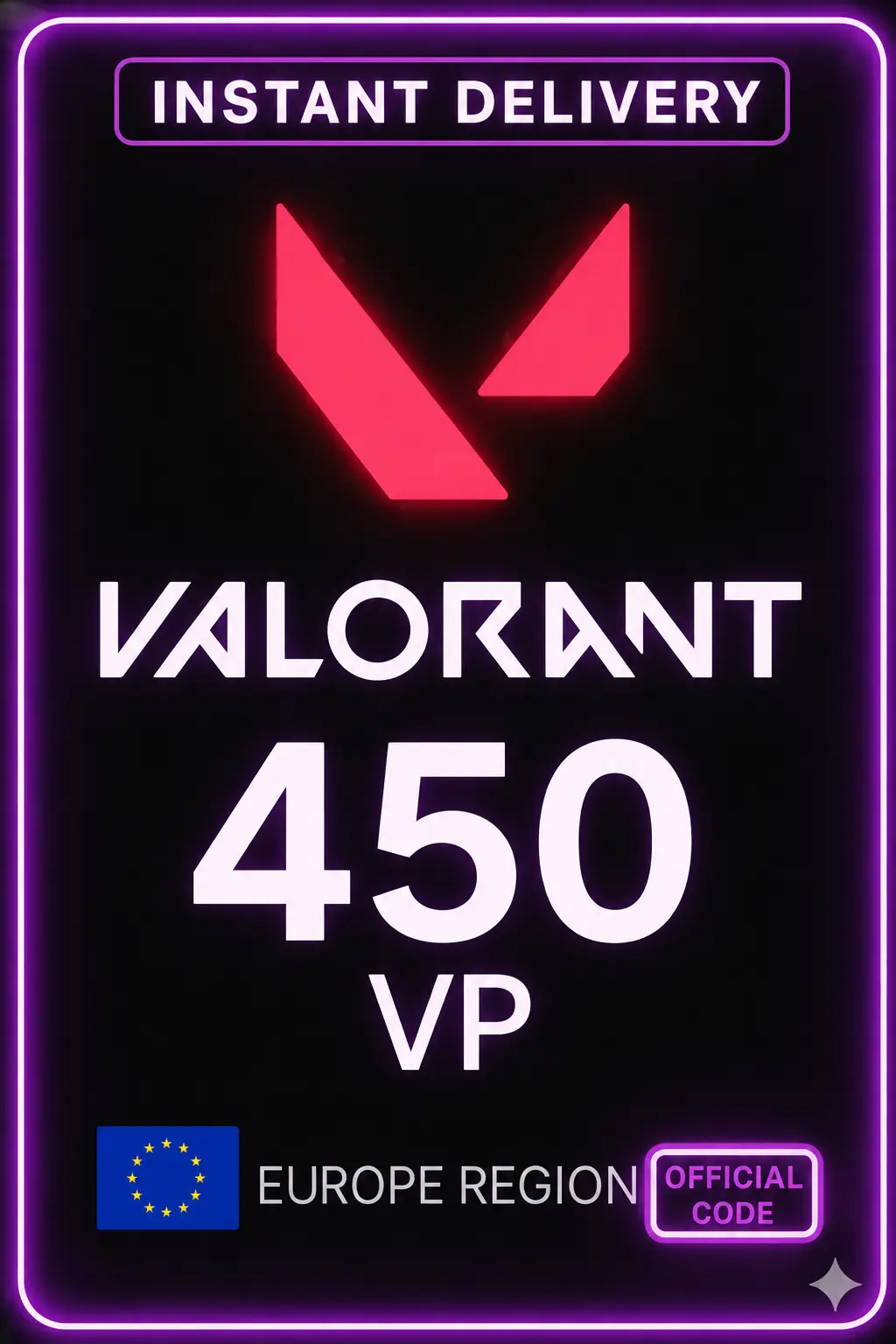 Valorant Points 5€ - 450 VP (EU Server)