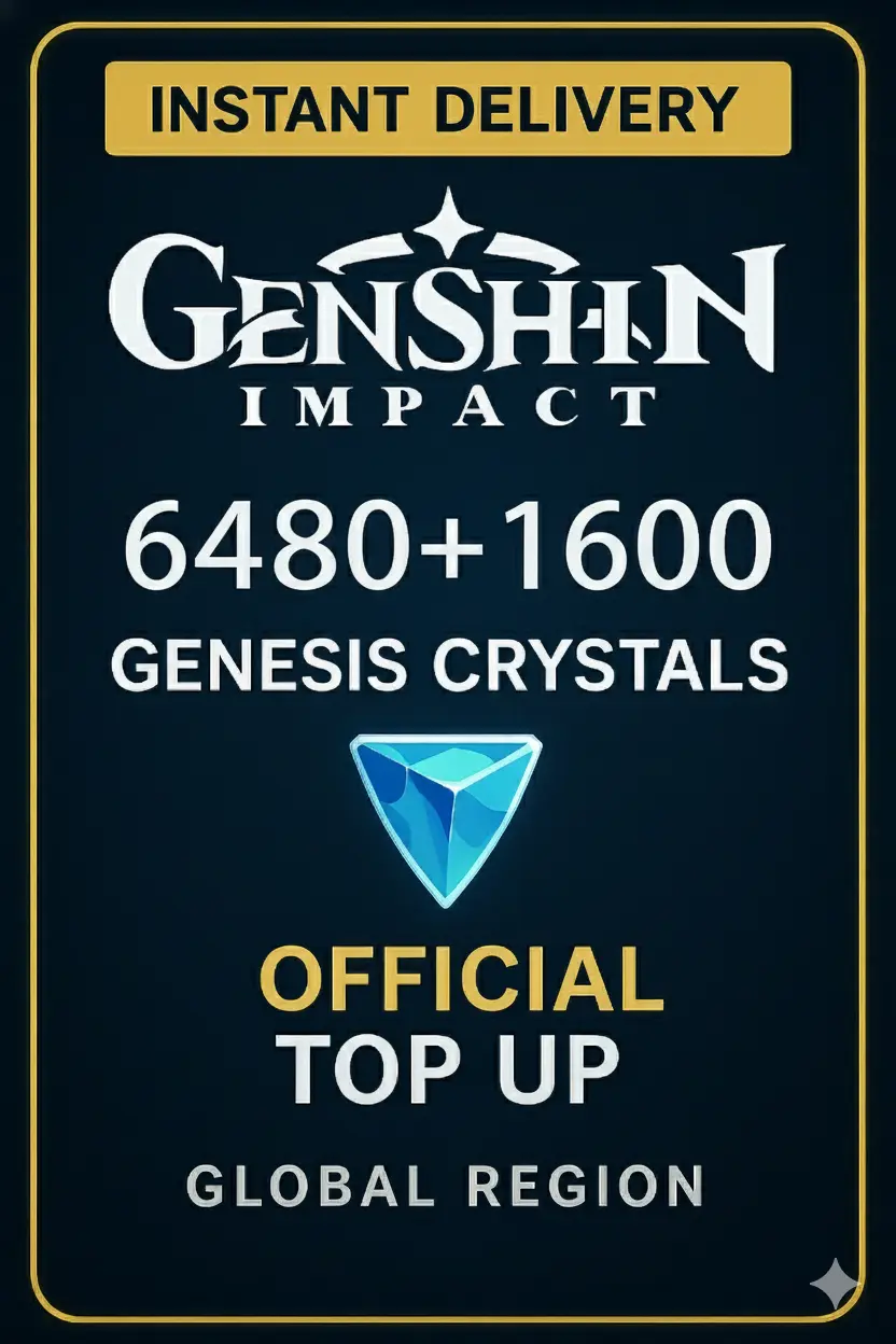 Genshin Impact 6480+1600 Kristal Genesis Top Up Genshin Impact 6480+1600 Kristal Genesis Top Up