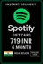 Spotify Gift Card India - 6 Month - 719 INR