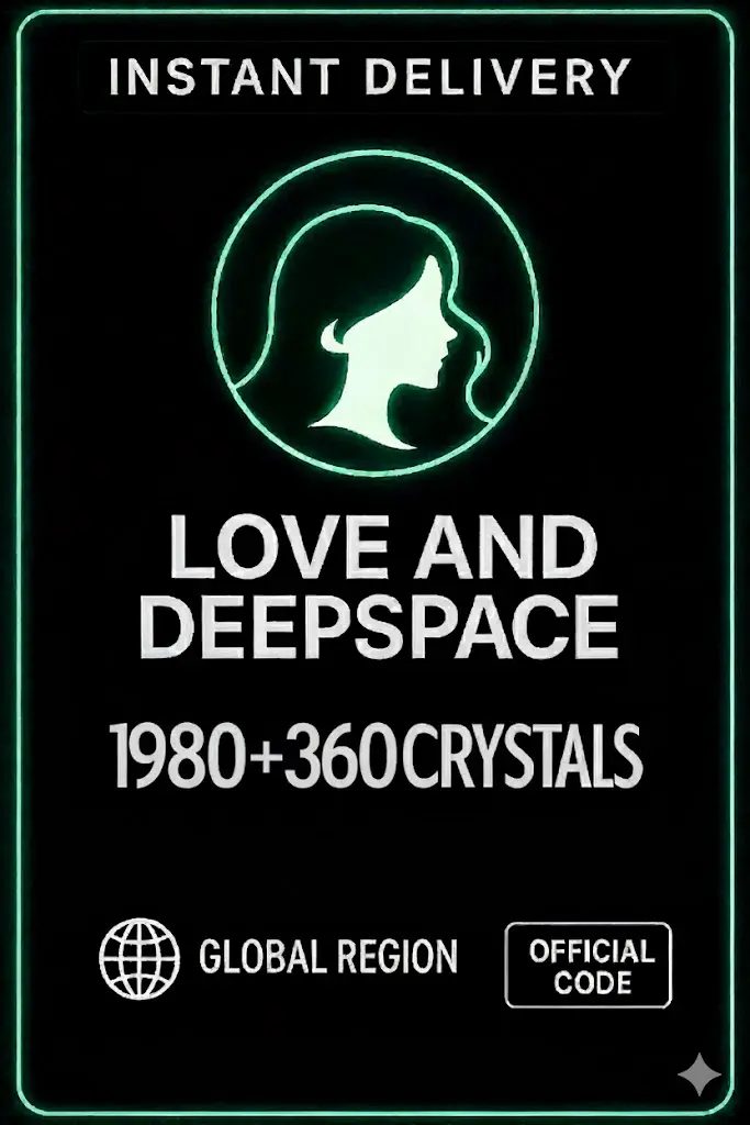 Love and Deepspace 1980 + 360 Crystals Top Up