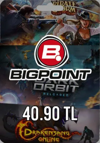 Bigpoint 40,90 TL Gutschein Bigpoint 40,90 TL Gutschein