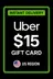 Uber Gift Card - 15$ (USA)