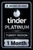 Tinder Platinum - 1 Month