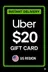Uber Gift Card - 20$ (USA)