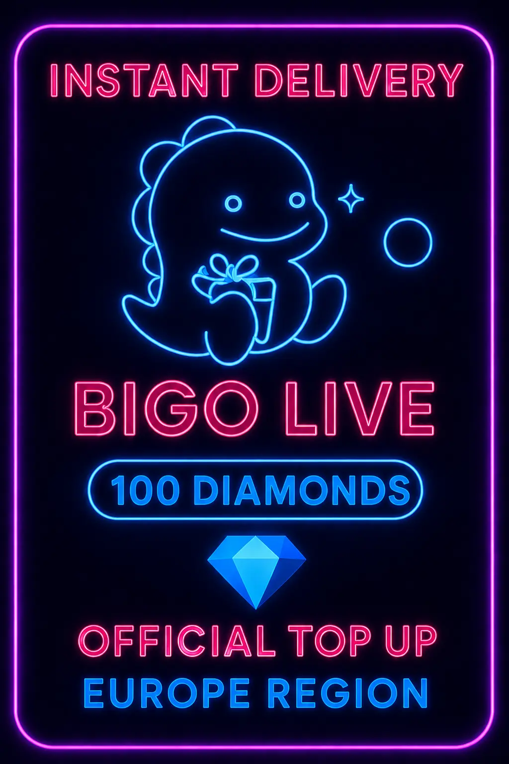 Bigo Live - 100 Diamonds (Top-Up) (EU)