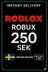 Roblox 250 SEK Game Card (SE)