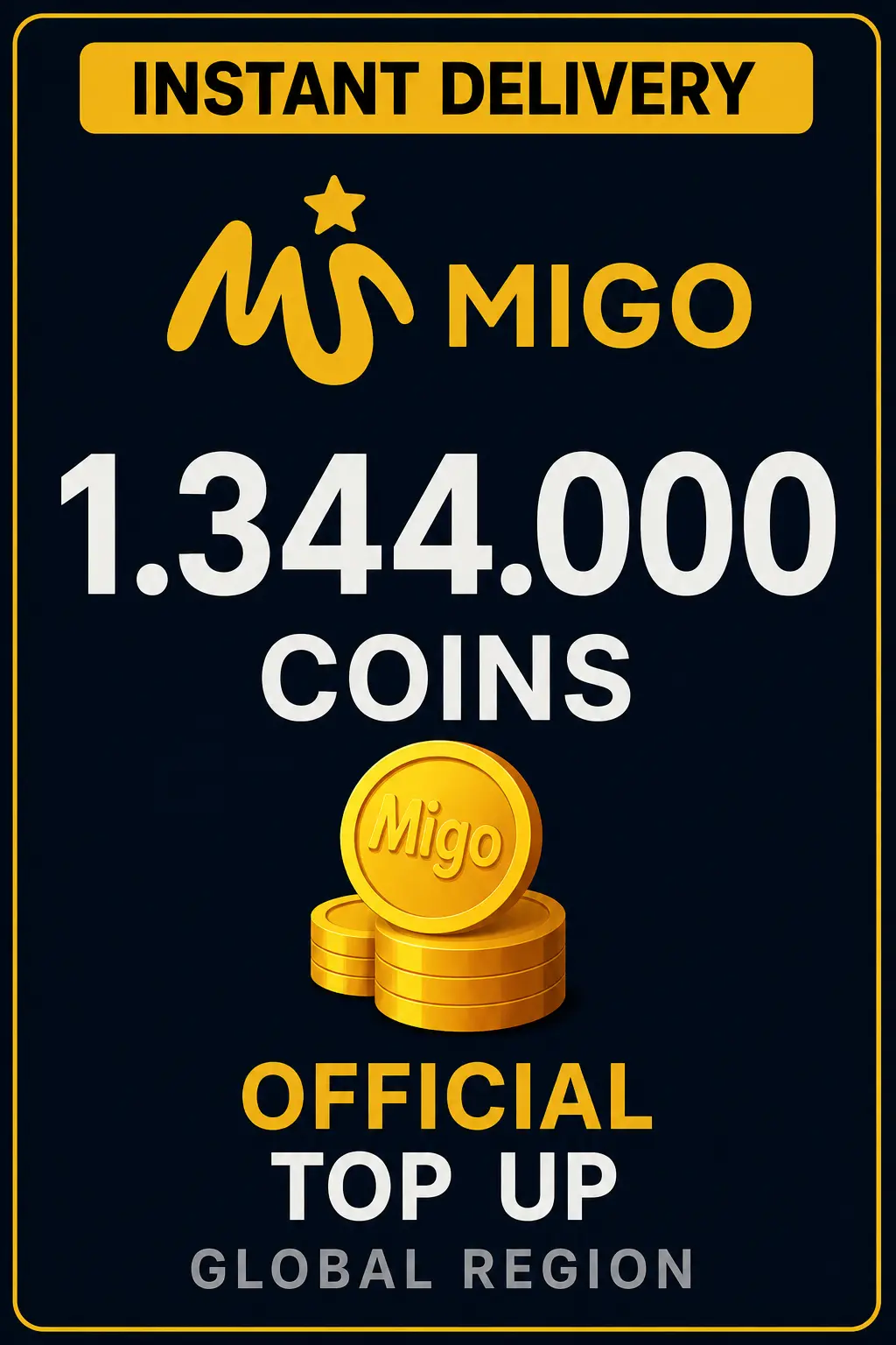 Migo Live 1.344.000 Coins (Top-Up)