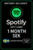 Spotify Cadeaubon Zweden - 1 Maand SEK