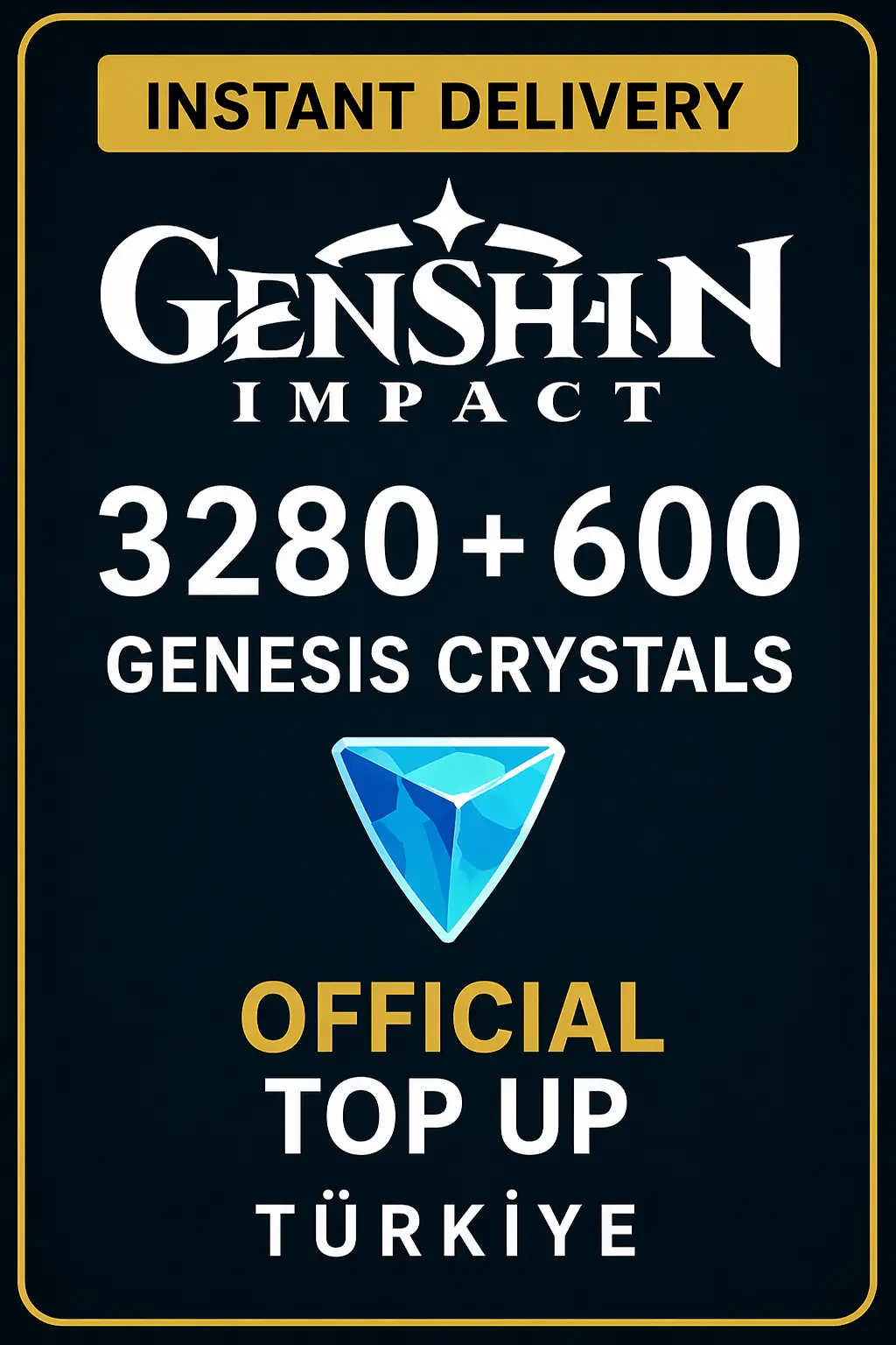 Genshin Impact 3280 + 600 Genesis Crystals Top Up (Türkiye)