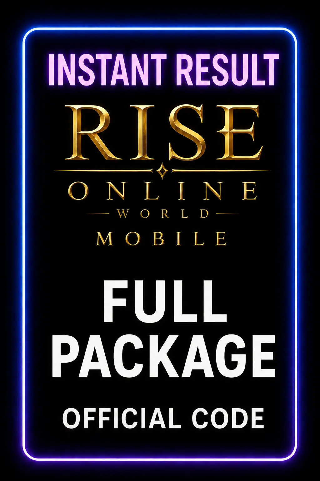 Rise Online World Mobile Full Package
