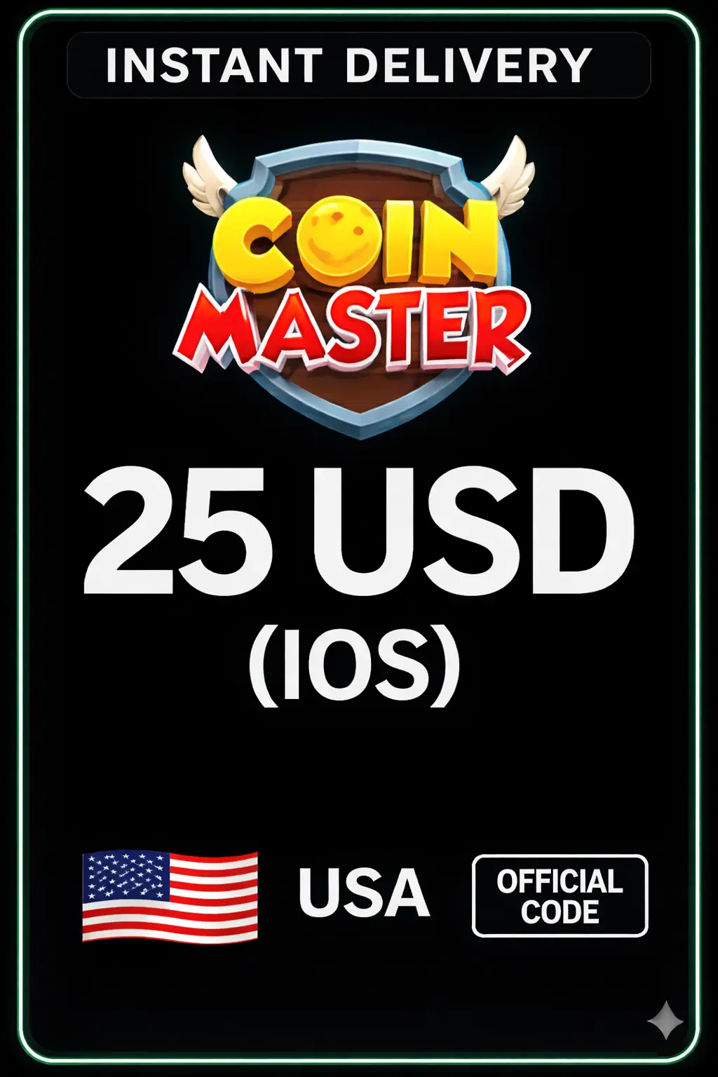 Coin Master (IOS) - 25 $ US