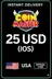 Coin Master (IOS) - 25 $ US
