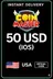 Coin Master (IOS) - 50 $ US