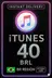 Cartão Presente iTunes - 40 BRL