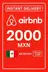 Tarjeta de Regalo de Airbnb - 2000 MXN (México)