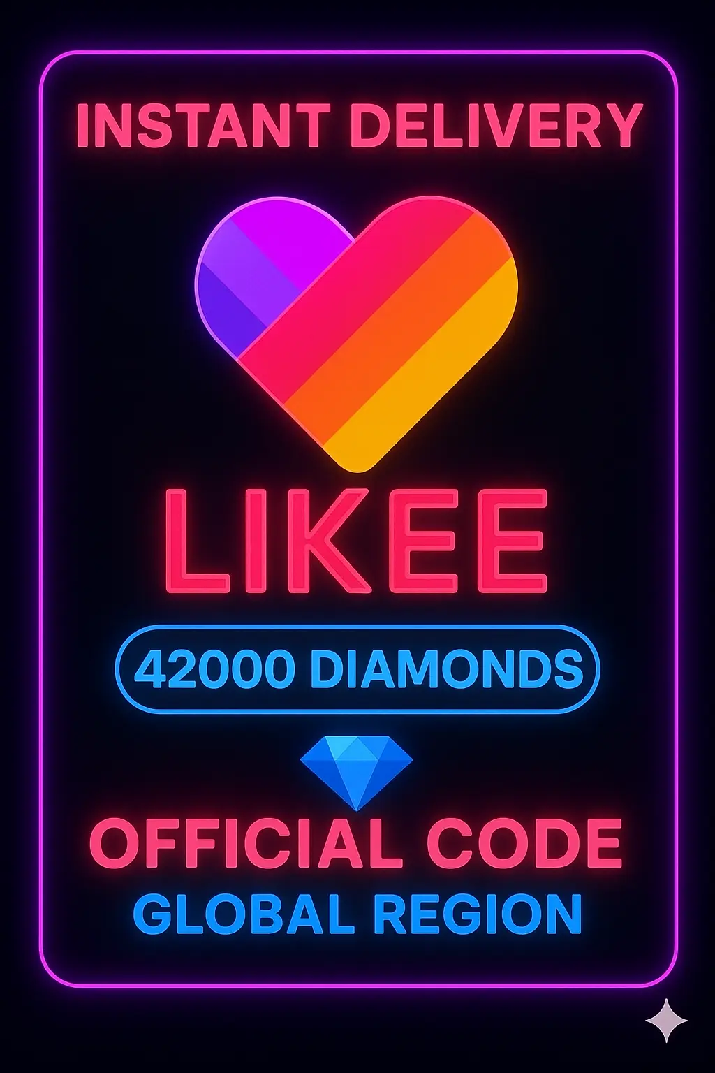 Likee 42000 Алмаза Код - 1000$ Likee 42000 Алмаза Код - 1000$