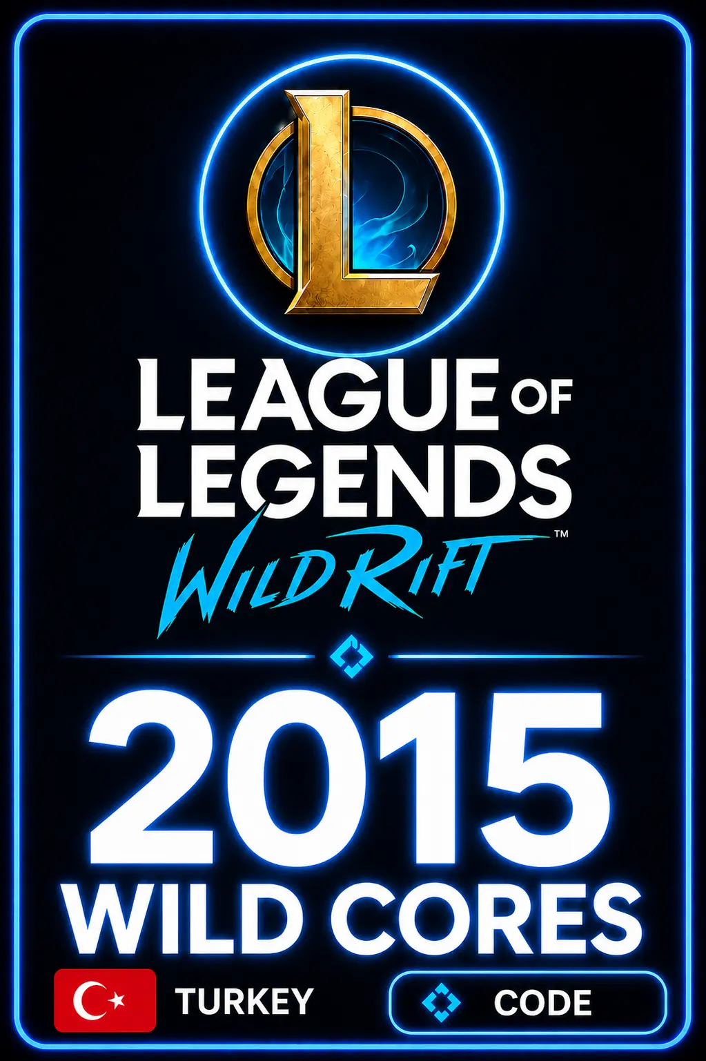 Riot Cash 500 TRY - 2015 Wild Cores (Turkey Server)