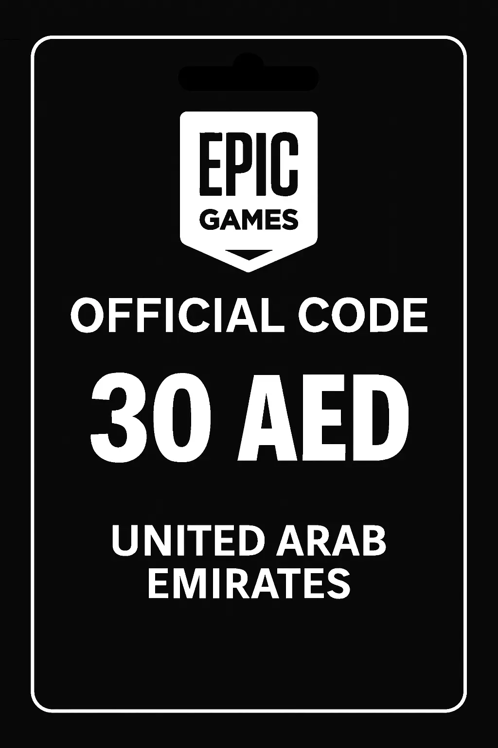 Epic Games Card - 30 AED (United Arab Emirates)