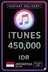 Подарочная карта iTunes Индонезия - 450.000 IDR