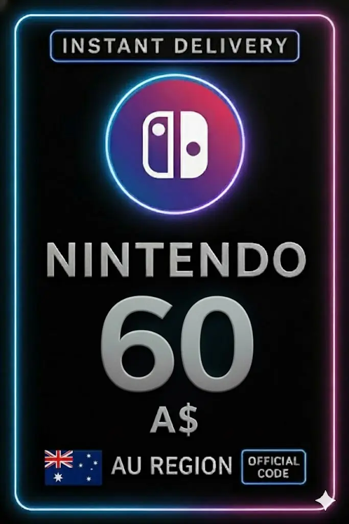 Karta przedpłacona Nintendo eShop - 60 A$ Karta przedpłacona Nintendo eShop - 60 A$