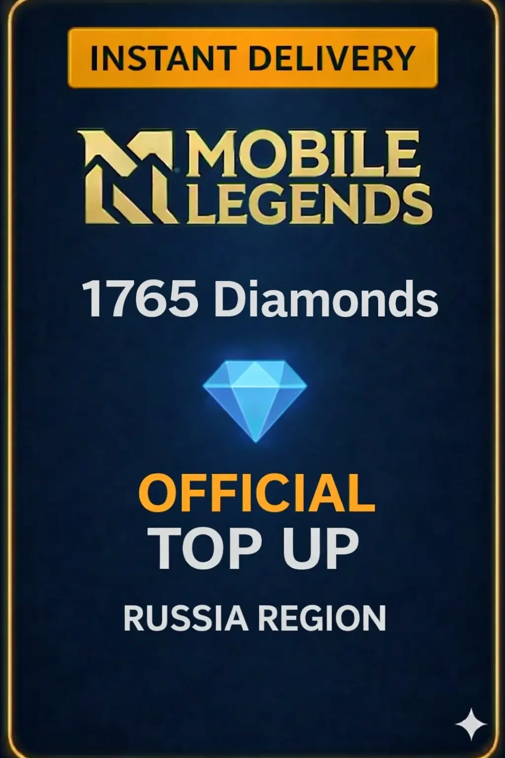 Mobile Legends 1765 Diamonds Top-Up (Russia)