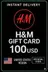 H&M presentkort - 100$