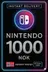 Nintendo eShop 1000 NOK