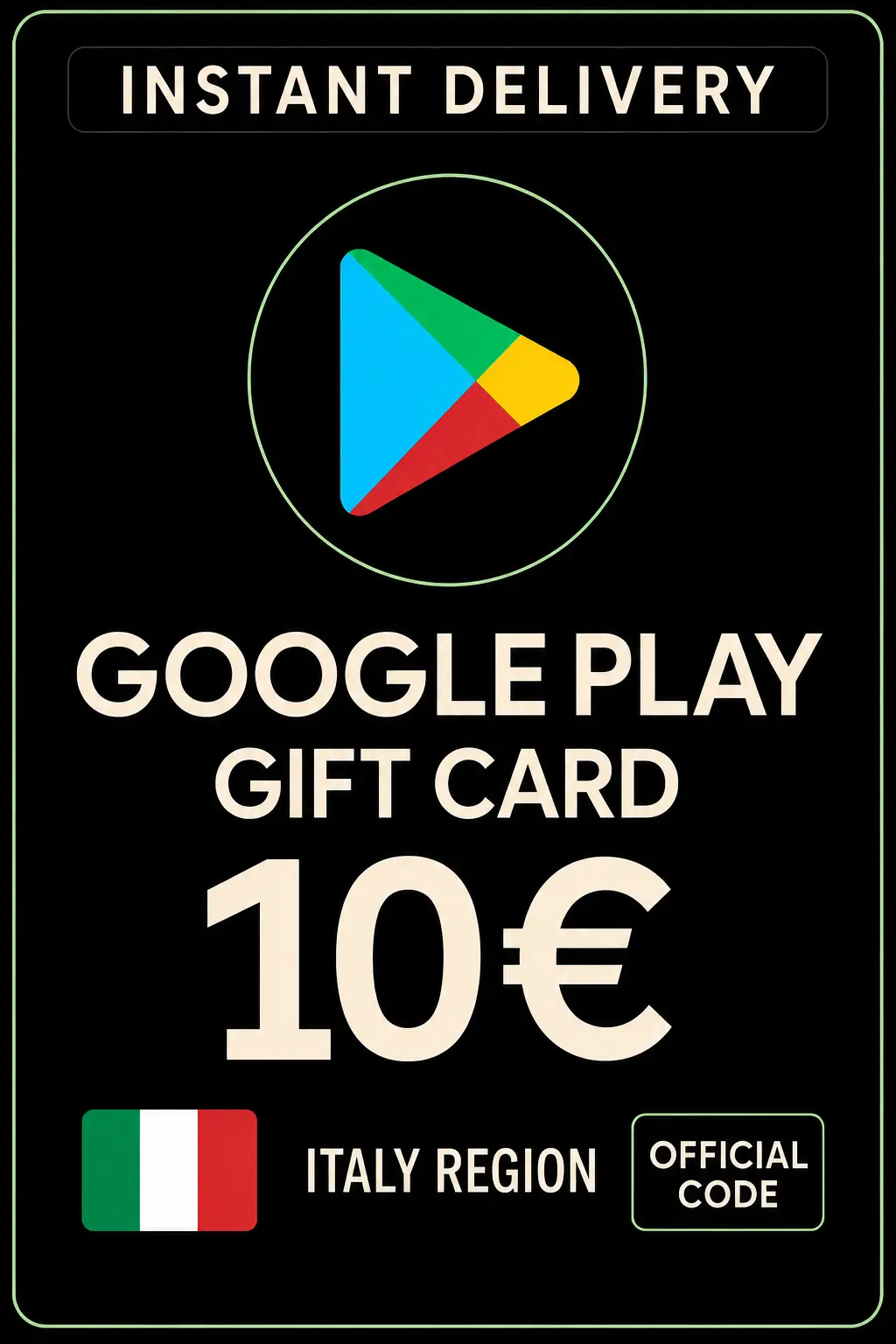 Google Play Gift Card - Italia 10 € (IT)