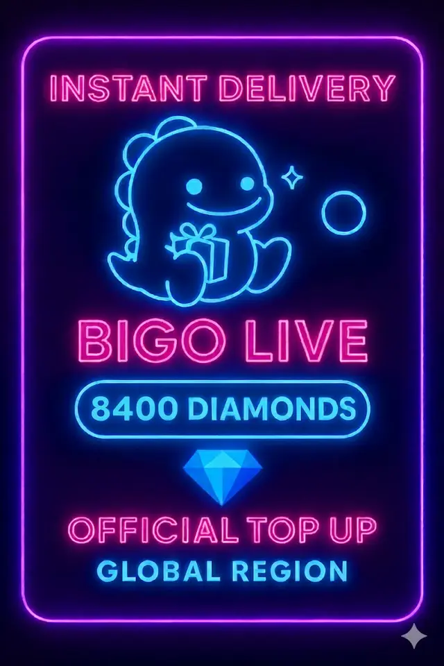 Bigo Live - 8400 Diamanten (Aufladen)