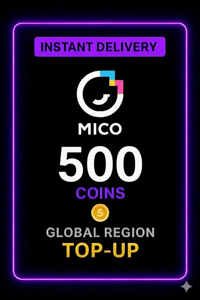 Mico Live - 500 Coins Top-Up (Global)