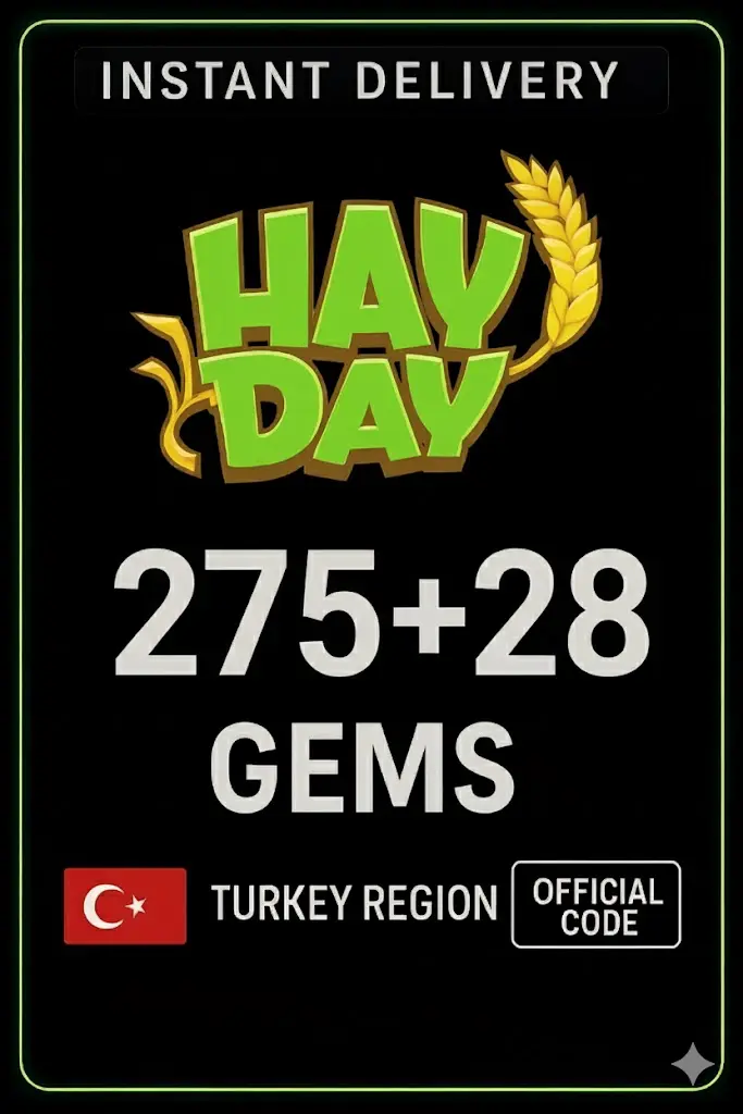 Hay Day - 275 + 28 (Aukning) - Tyrkland Hay Day - 275 + 28 (Aukning) - Tyrkland