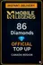 Mobile Legends - 86 Diamonds Top-Up (Canada)