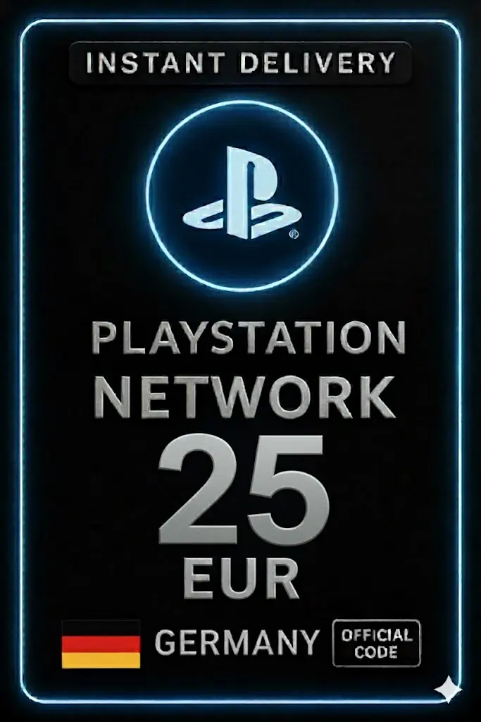 כרטיס PSN של פלייסטיישן 25 יורו DE כרטיס PSN של פלייסטיישן 25 יורו DE