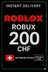 Roblox 200 CHF Game Card (CH)