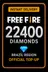 Free Fire 22400 Diamonds Top-Up (Brazil)