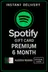 Spotify Gift Card Algeria - 6 Month Premium