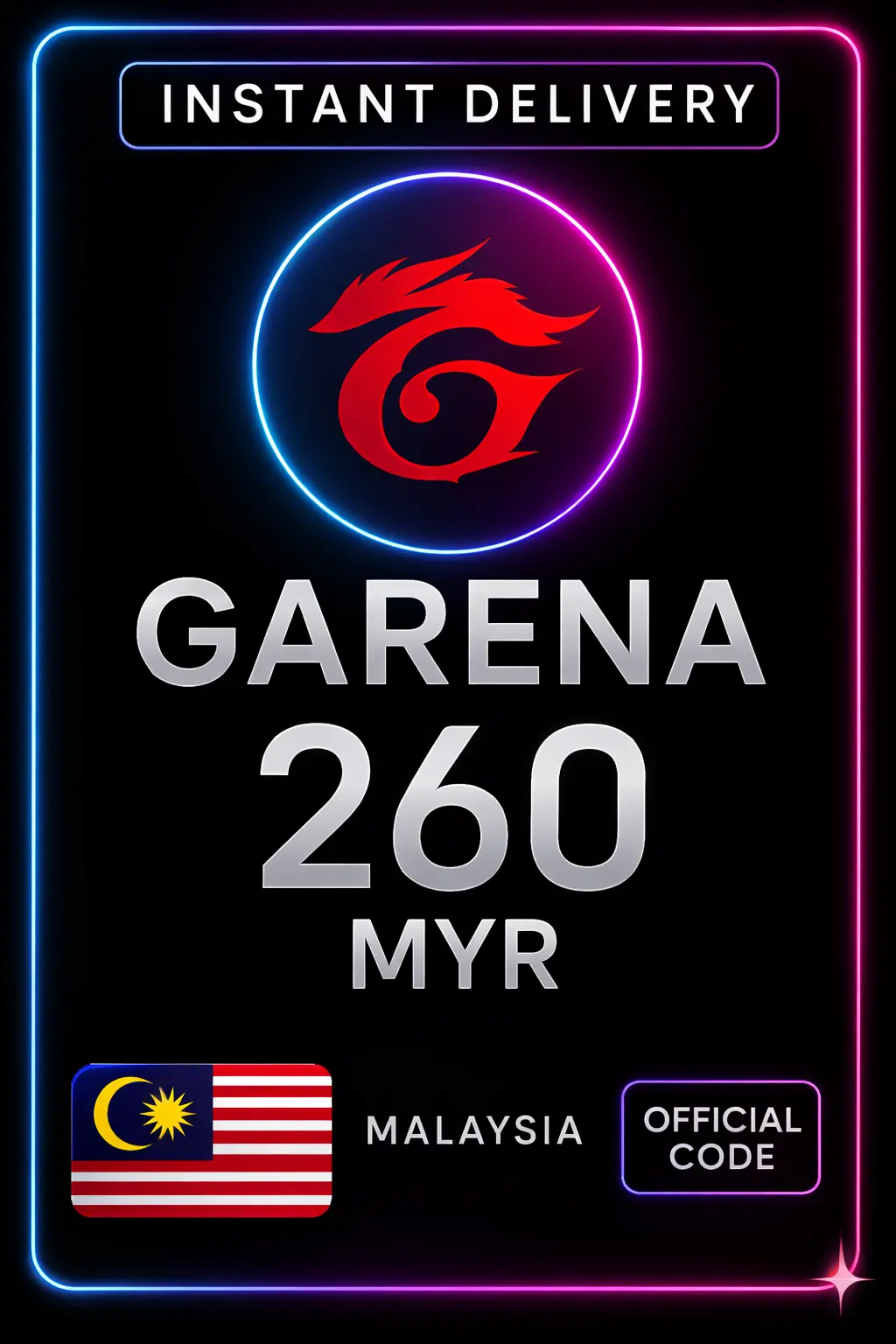 Garena Shells Malasia (MY) - 260
